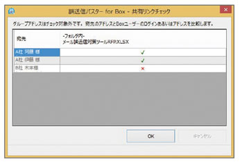 図：共有リンクへのアクセス権チェックも簡単